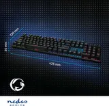 Nedis Mechanische Gaming-Tastatur DE-US-ND Layout mit LED-Beleuchtung Schwarz – Bild 5