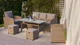 Gartenmöbel Set GENOVA Gartensitzgruppe aus Polyrattan – Bild 3