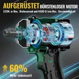 3000Nm Akku Schlagschrauber Elektrischer Kfz Drehschlagschrauber Reifenwechse DE – Bild 12
