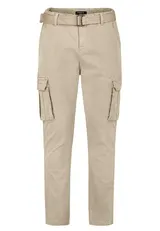 SUBLEVEL Herren Cargo Chino Hose mit Gürtel und Taschen Baumwolle – Bild 1