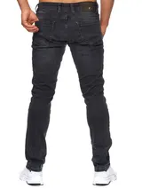 TAZZIO Jeans Slim Fit Herren Jeanshose Stretch Designer Hose Denim Schwarz – Bild 3
