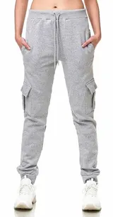 Trainingshose Sport Jogging Fitness Jogger Freizeit Hose Unifarben Damen – Bild 1