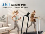 Laufband elektrisch Walking Pad LCD mit 8% Steigung für Zuhause Untertisch 130KG – Bild 16