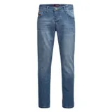 A. Salvarini Designer Herren Jeans Hose Basic Jeanshose Comfort Fit gerades Bein – Bild 1