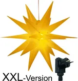XXL 100 cm LED Weihnachtsstern Timer Innen Außen Weihnachts-Deko Stern Advent 3D – Bild 1
