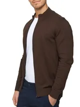 Indicode Herren Strickjacke Lau-Feinstrick Pulli Zip Pullover Männer Baumwolle – Bild 1