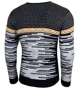 Herren Pullover Slim Fit Rundhals Strick-Pullover Longsleeve in Feinstrick B-156 – Bild 5