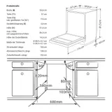 Geschirrspüler Spülmaschine teilintegrierbar 60cm 14 Maßgedecke 7 Programme – Bild 7