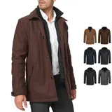 Indicode Herren Mantel Brittany -Parka Kurzmantel Herrenmantel Stehkragen Männer – Bild 7