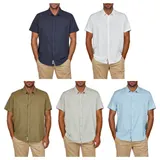 riverso Leinenhemd Herren Kurzarm Regular Fit RIVEmilio Freizeithemd Sommerhemd – Bild 5