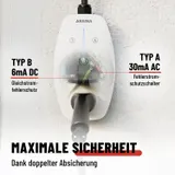 ABSINA Mobile Wallbox 11kW mit App Steuerung - 16A Ladekabel Typ 2 - CEE Stecker – Bild 6