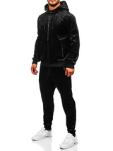 Trainingsanzug Jogginganzug Laufhose Sweatshirt Basic Men Herren BOLF Unifarben – Bild 2