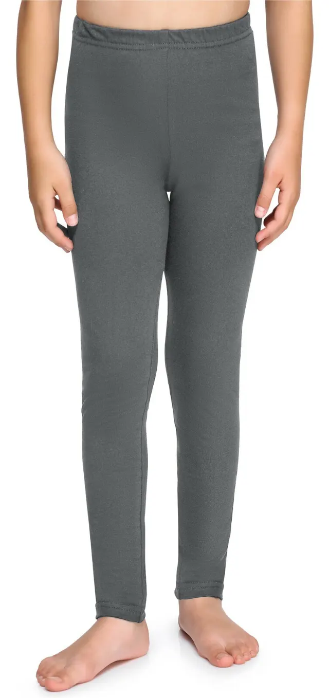 Kinder Mädchen Lange Leggings Leggins aus Baumwolle Blickdicht Sport MS10-225