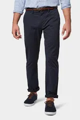 Tom Tailor Travis Herren Chinohose Regular mit Gürtel – Bild 1