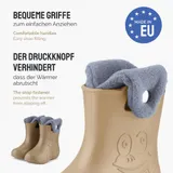 LADEHEID Gummistiefel Kinder Gefütterte Jungen Mädchen Thermo Regenschuhe 22-35 – Bild 3