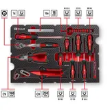 Original Einhell E-CASE 80-tlg. Werkzeugkoffer (Werkzeug-Set im robusten, stapel – Bild 3