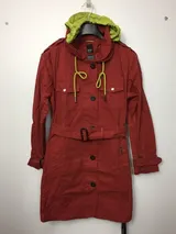 KHUJO Damen Jacke Mantel Übergangsjacke Übergangsmantel Modell: Frühling Rot L – Bild 2