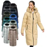 Navahoo Damen Winter Steppmantel Winterjacke gesteppt warm gefüttert Kapuze N094 – Bild 9