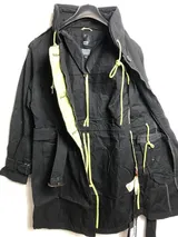 KHUJO Damen Mantel Jacke Übergangsmantel Modell: Frühling Schwarz L – Bild 4