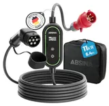 ABSINA mobile Wallbox 11kW - Typ 2 Ladekabel - EV Ladegerät 6,6m - Ladestation – Bild 1