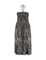 Z-One Damen Curvy Boho Maxikleid Sommer Neckholder Bandeau Kleid 40/42 - 52 – Bild 6