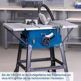 Scheppach Tischkreissäge HS100S 2000 W, mit Untergestell, 2 Tischverbreiterungen – Bild 11