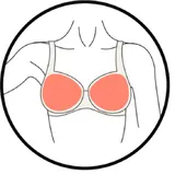 T-Shirt BH schwarz mit Bügel Cup nahtlos gepolstert Rosme Damen Dessous – Bild 8
