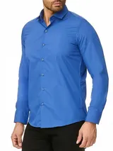 Hemd Herren Modern Business Freizeit Hochzeit Bügelleicht Hemden Langarm RS-7002 – Bild 2