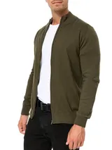 Indicode Herren Strickjacke Lau-Feinstrick Pulli Zip Pullover Männer Baumwolle – Bild 1