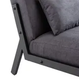 Loungesessel Sessel mit Kissen Stoffsofa Einzelsofa Wohnzimmersofa Gepolstert – Bild 9