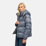 Navahoo Damen Herbst Winter Steppjacke Puffer Jacke gesteppt glänzend N164 – Bild 3