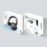 TRUSMI BH01-01 ANC Wireless Bluetooth Kopfhörer mit Pure Bass Sound Schwarz – Bild 3