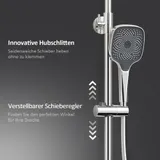 Duschsystem Regendusche Mit Thermostat Handbrause Duschset    Mechanische Tasten – Bild 10
