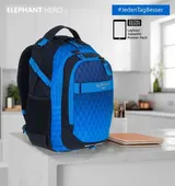 Schultasche Jungen 4. Klasse Elephant Hero Rucksack 12868 Dark Blue Cube Blau +f – Bild 14