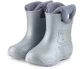 LADEHEID Gummistiefel Kinder Gefütterte Jungen Mädchen Thermo Regenschuhe 22-35 – Bild 6