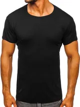 T-Shirt Tee Rundhals Kurzarm Classic Basic Casual Sport Herren BOLF Unifarben – Bild 1
