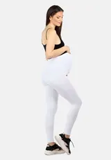 Be Mammy Damen Umstandshose Leggings Elastischer Bund Lang Baumwolle S-4XL – Bild 4