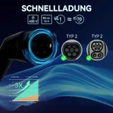 EV Ladegerät 11KW Wallbox 7m Ladekabel Typ 2 Heim Ladestation 6-16A APP 400V – Bild 7