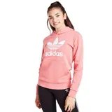 Adidas Originals Kinder Hoody Mädchen Logo Sweatshirt Kapuzenpullover Coral Rosa – Bild 1