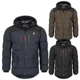 Herren Jacke Winterjacke Geo Norway Steppjacke Warm mit Kapuze H-331 S-3XL NEU – Bild 4