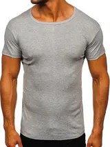 T-Shirt Tee Rundhals Kurzarm Classic Basic Casual Sport Herren BOLF Unifarben – Bild 1