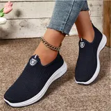 Damen Sneaker Straßen Laufschuhe Atmungsaktiv Turnschuhe Leicht Slip On Schuhe – Bild 9