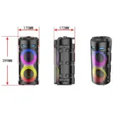 2000W Bluetooth Lautsprecher LED Subwoofer Boombox Musikbox Party mit Mikrofon – Bild 13
