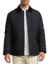 Indicode Herren Übergangsjacke INAldos-Jacke Rautensteppung Cordkragen Männer – Bild 2