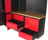 Werkstatt Schranksystem 9-teilig Werkstattwand Werkstattschrank Werktisch 57063 – Bild 6