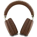 Guess Bluetooth 5.3 Wireless Headset On-Ear G-CUBE Metallic Script Logo brown – Bild 3