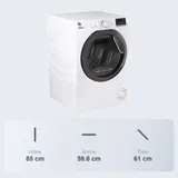 Hoover Wärmepumpentrockner 8kg  AquaVision NFC Schontrockner Frontlader Weiß – Bild 8