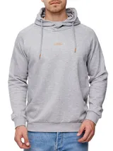 Indicode Herren Kapuzenpullover INVir-Hoodie Sweatshirt Kapuze Schalkragen Pulli – Bild 2