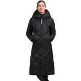 khujo Linda Damen Mantel Winterparka Steppmantel Wintermantel Schwarz – Bild 1