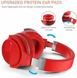 BLUETOOTH WIRELESS NOISE CANCELLING KOPFHÖRER MIT MIKROFON. DEEP BASS. 30 STUNDEN ROT – Bild 3